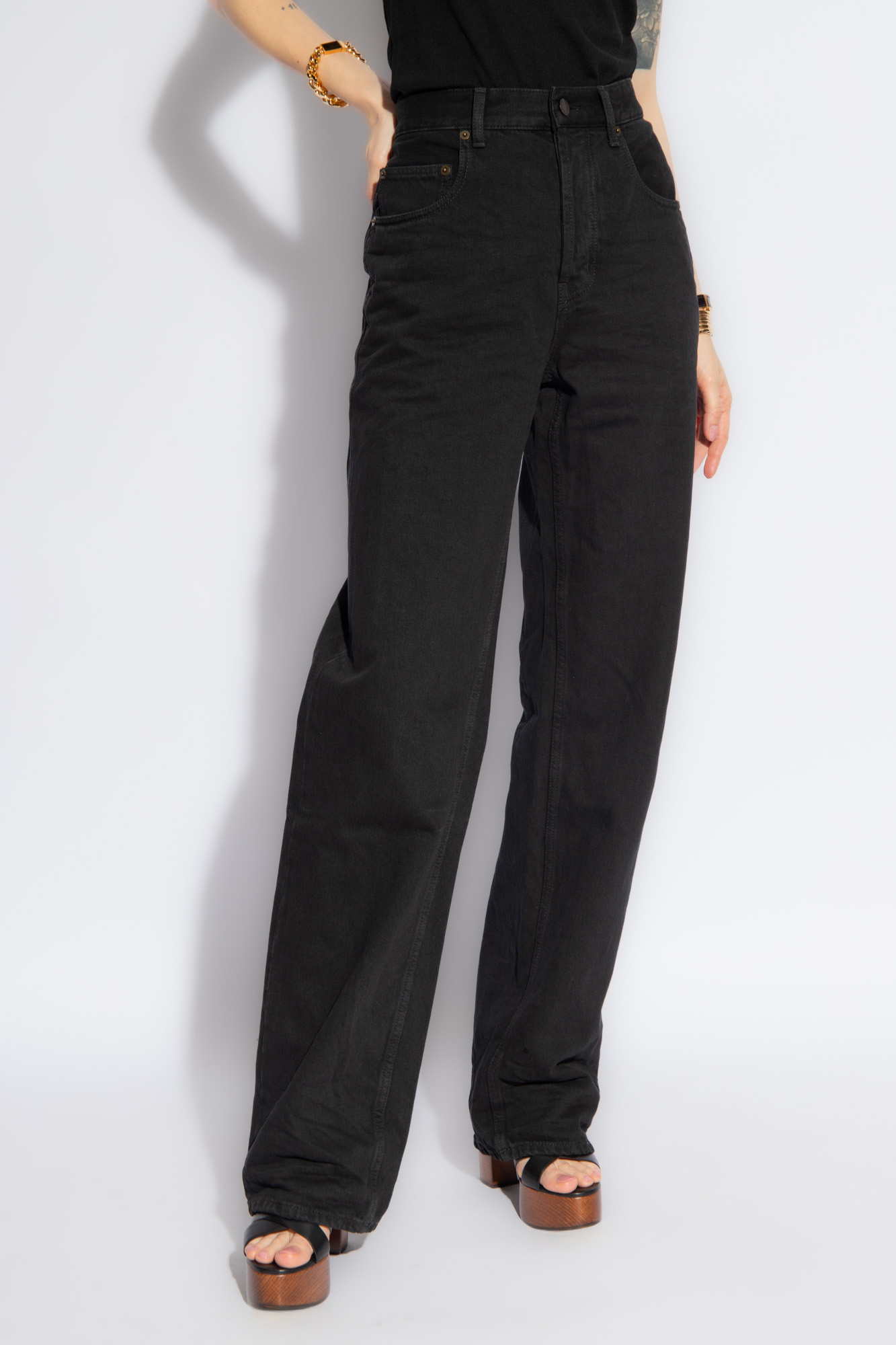 Saint Laurent Jeans with straight legs | Women's Clothing